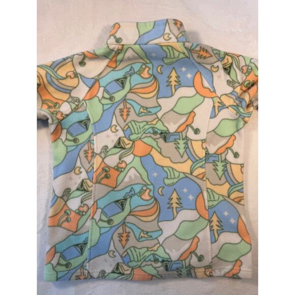 Columbia Girls Cream Ivory Fleece Jacket Benton Springs II Dark Stone Epicamp L - Picture 6 of 10